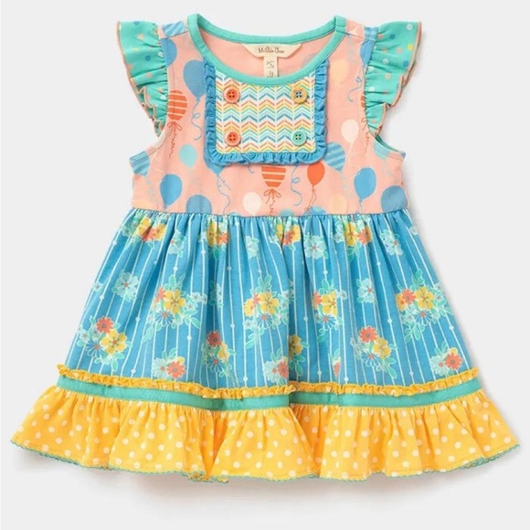 New Matilda Jane Dream Chasers Balloon Play Tunic Top Girls 12 Dress Birthday - Picture 6 of 8